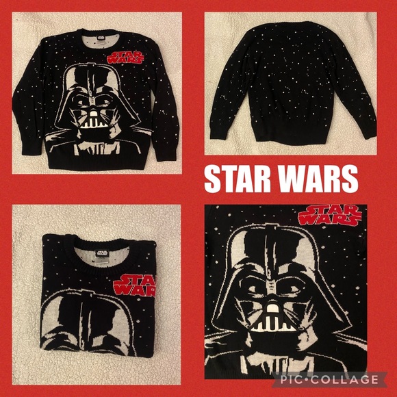 Star Wars Other - Star Wars Darth Vader interactive boys sweater (S) mouth piece makes noise